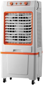 GENERIC Refroidisseur évaporatif Portable Oscillant à 120° Avec Réservoir De 40L, Ventilateur De Climatiseur à 3 Vitesses Pour Les Grandes Pièces, Usine, Utilisation En Plein Air, Refroidissement Industriel F