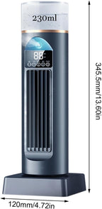  Ventilateur De Climatiseur – Refroidisseur D'air Par Évaporation Sans Pales, Ventilateur De Refroidissement Avec Minuterie À Distance, Système D'humidification D'espace Silencieux | Dispositif De Refr
