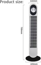  Ventilateur De Tour Sans Lame Silencieux 26ft/s Vitesse 30dB Bruit 80 Circulateur D'air Portable Oscillant Pour Le Camping De Bureau De Chambre Avec Poignée