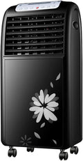  Climatiseur Air Portable Cooler Climatisation Mobile Silencieux Ventilateur Refroidisseur D'air Avec Humidificateur (Noir)