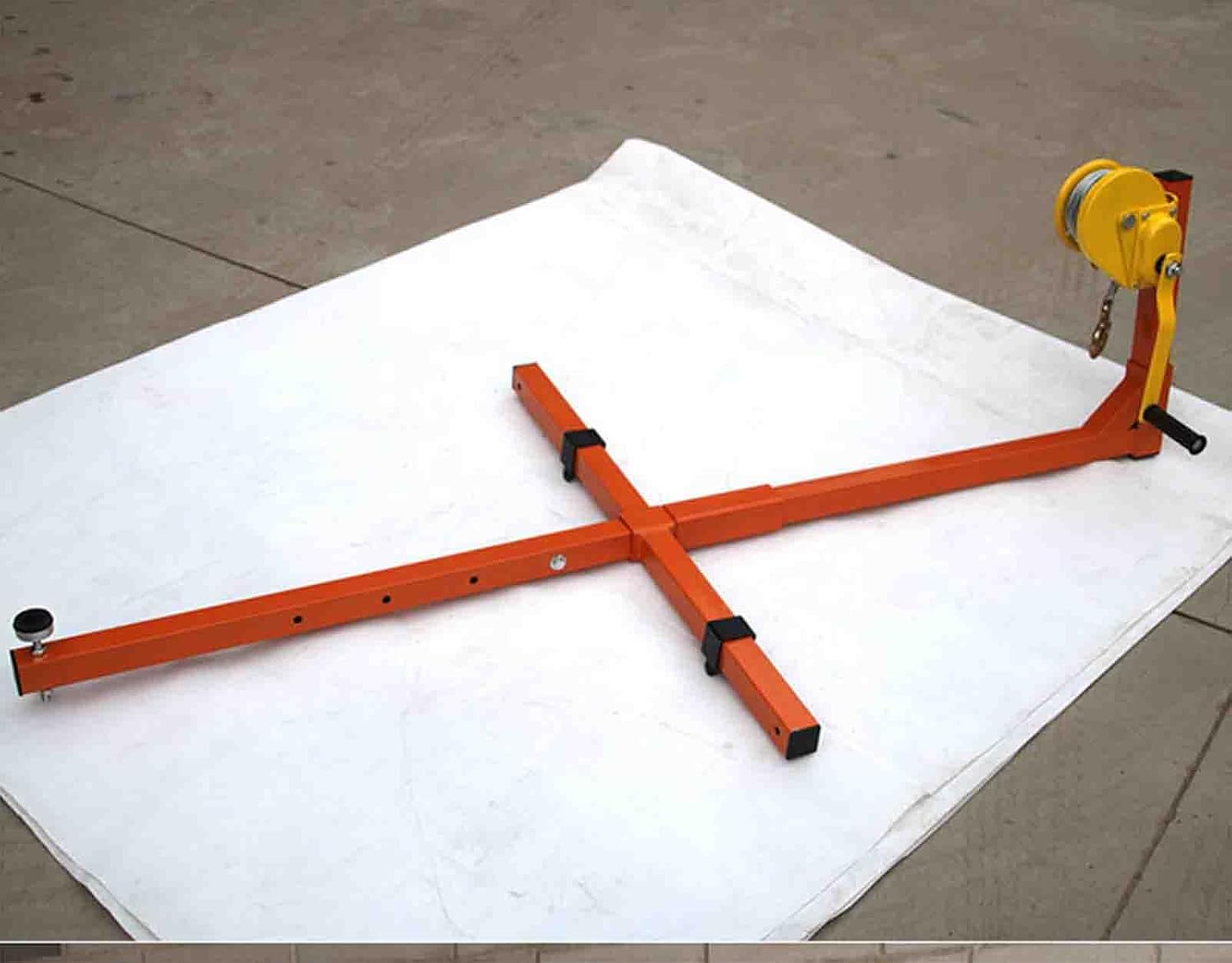GENERIC Outil De Levage De Climatiseur, Support De Montage Extérieur AC Avec Installation Autobloquante Et Treuil Manuel Pour Une Installation Facile Et Un Soutien Sûr
