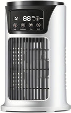 Climatiseur Portable Humidificateur D'air Ventilateur Lumière D'ambiance Refroidisseur USB Refroidisseur D'air Climatiseur, Fonction 3 En 1, Refroidisseur Essentiel De Bureau Domestique USB