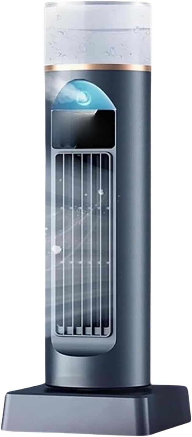  Climatiseur Portable Silencieux, Refroidisseur D'Air Avec Brume Froide, 6 Vitesses, Oscillation 120°, Télécommande, Timer 6 H, Réservoir D'Eau, Pour Chambre, Bureau, Maison Et Été