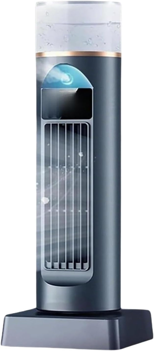  Climatiseur Portable Silencieux, Refroidisseur D'Air Avec Brume Froide, 6 Vitesses, Oscillation 120°, Télécommande, Timer 6 H, Réservoir D'Eau, Pour Chambre, Bureau, Maison Et Été