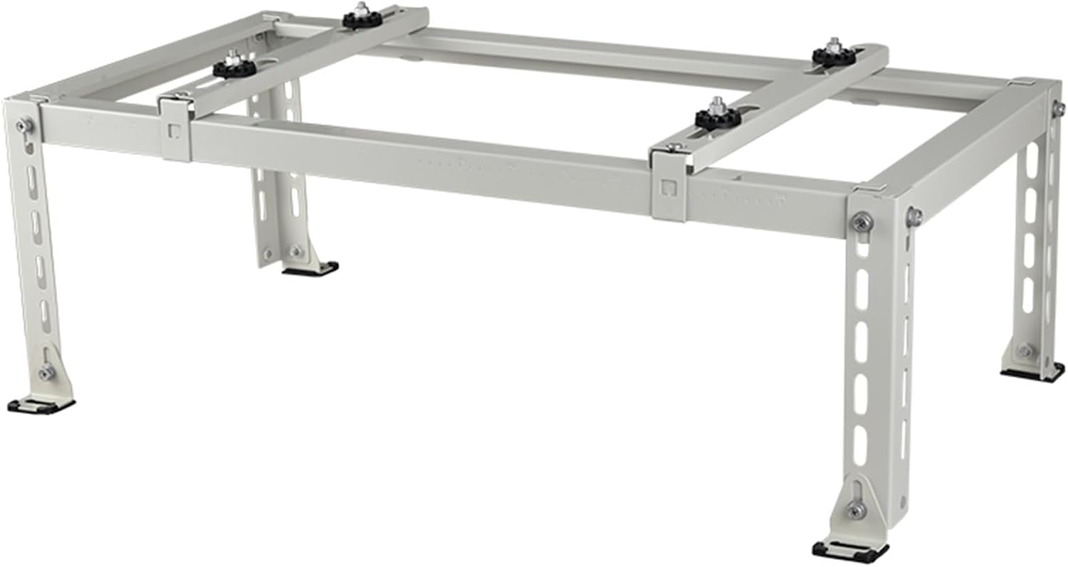  Support De Climatiseur Sans Perçage – Support De Montage Robuste Pour Climatiseur Pouvant Supporter Jusqu'à 217,7 Kg Avec Amortisseurs – Support Au Sol Pour Mini Pompe à Chaleur AC