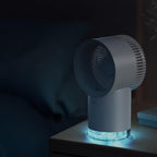  Refroidisseur D ' Air Compact, Rechargeable Par USB, 500ml, 3 Vitesses, Silencieux, Pour Chambre à Coucher, Ventilateur De Table De Voyage Avec Minuterie