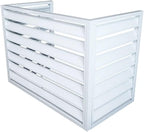 GENERIC Housse De Protection Pour Climatiseur Extérieur En Aluminium Résistant Aux Intempéries - Design De Clôture Pour Unités Extérieures Et Housse élégante Pour Climatiseur