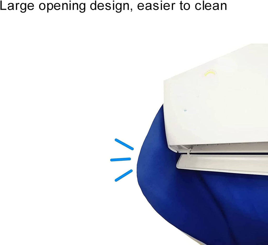  CUSMA Kit De Couverture De Nettoyage De Climatiseur, Sac De Protection Anti-Poussière Étanche Avec Tuyau De Vidange De 2,5 M, Pour Unités Murales Mini Split AC (Réutilisables),2~3P