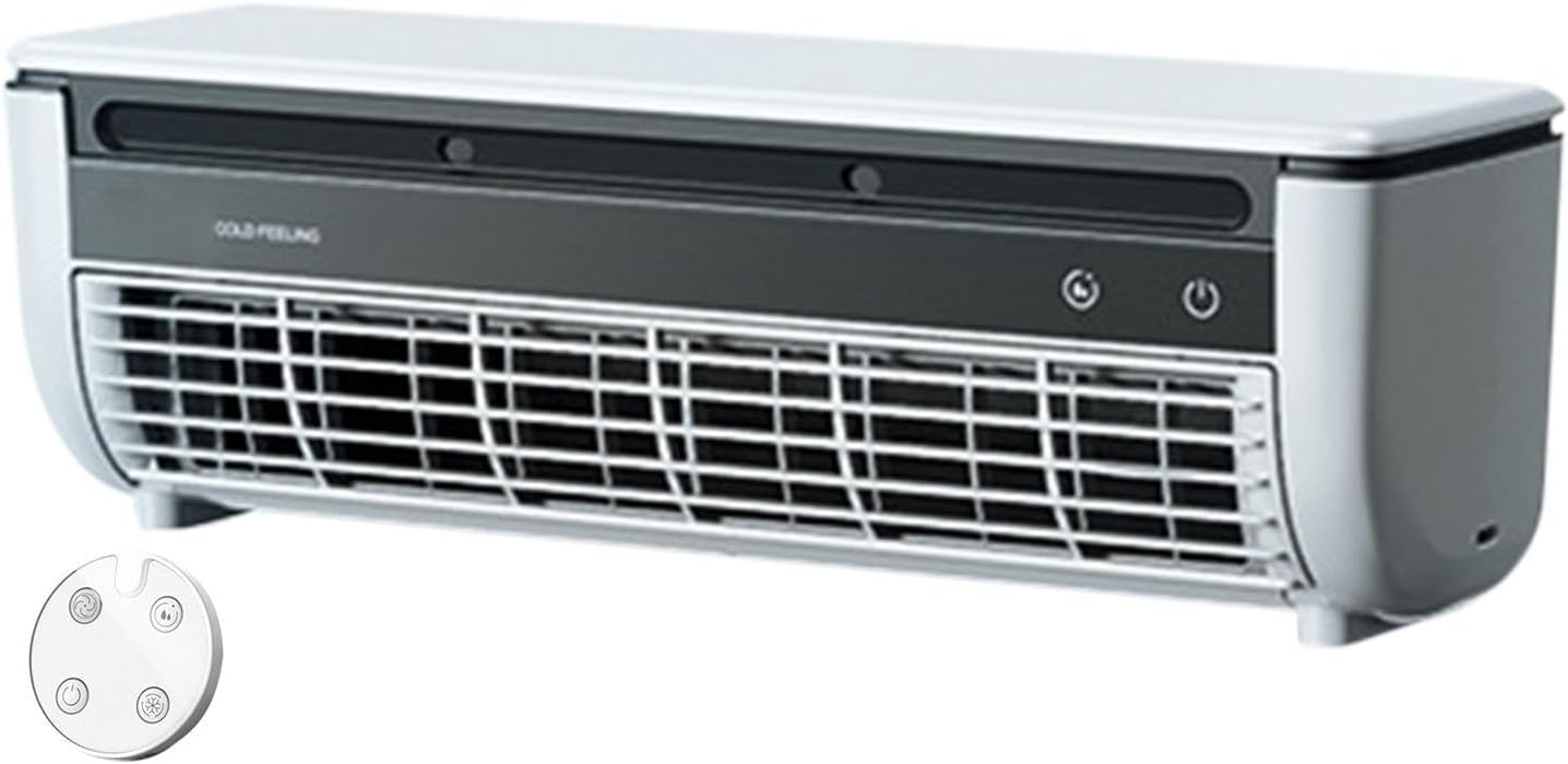 GENERIC Refroidisseur D'air De Brumisation Mural (6000mAh Alimenté Par Batterie) Avec Télécommande Et Ventilateur De Refroidissement Rapide; Adapté Aux Bureaux, Aux Dortoirs Et Aux VR; Dispose D'un Fonctionne