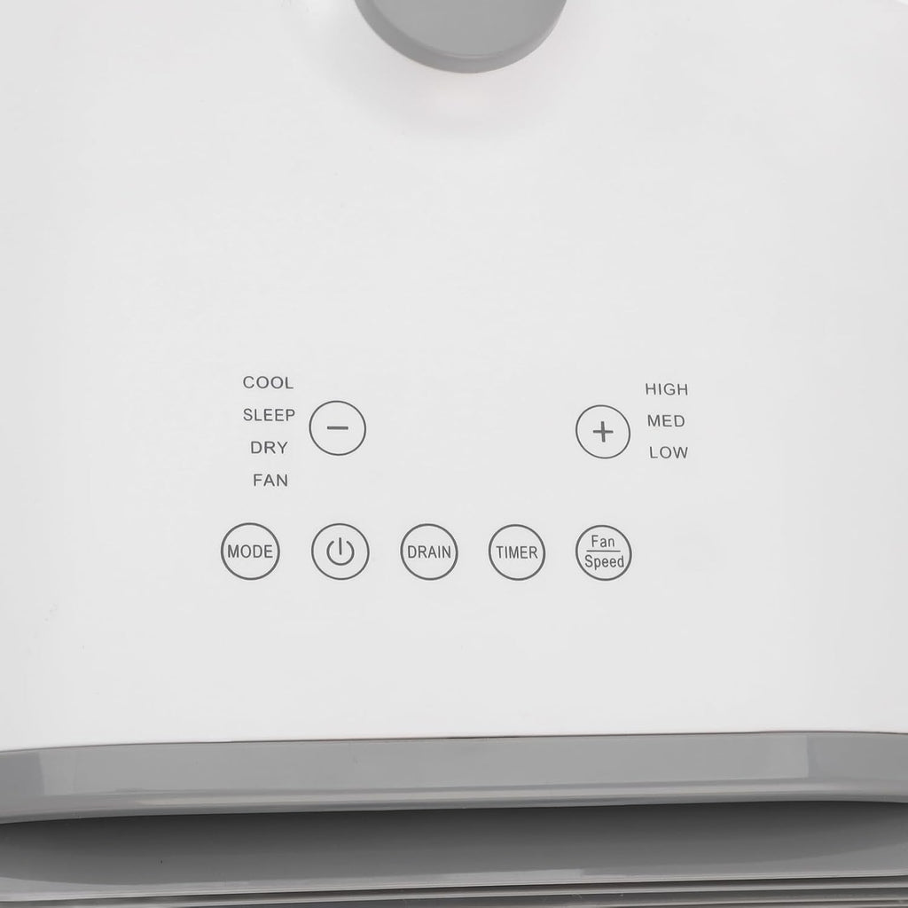  Zerodis Climatiseur Portable 4 500 BTU à Commande Vocale, Refroidissement Intelligent Pour 1,8 à 15 M² Avec Télécommande, économie D'énergie à Faible Bruit Pour Camping, (Prise UE 220V)