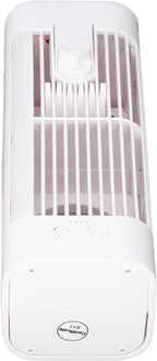  Zerodis Ventilateur De Climatiseur Portable, Refroidisseur D'Air Par évaporation Personnel USB Avec Veilleuse à 3 Vitesses, Réservoir D'eau De 120 Ml, Batterie De 3600 MAh, Pour La