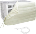  Housse De Fenêtre Pour Climatiseur Intérieur, Housse De Climatiseur Pour Unités Murales, De Climatiseur Couverture Pour Fenêtre Couvercle Poussière Facile à Installer ( 64 X 47 X 8,5 Cm, Beige)