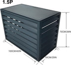  Housse De Pompe à Chaleur En Aluminium Pour Climatiseurs Extérieurs – Bouclier De Protection Résistant Aux Intempéries Pour L'installation De La Climatisation Et Léger, Idéal Pour Un Usage Domestique