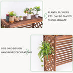 GENERIC Housse De Protection Imperméable En Bois Massif Pour Climatiseur - Clôture Extérieure - Support De Fleurs En Bois Et Grille De Persienne (L 110 X 50 X 85 Cm)