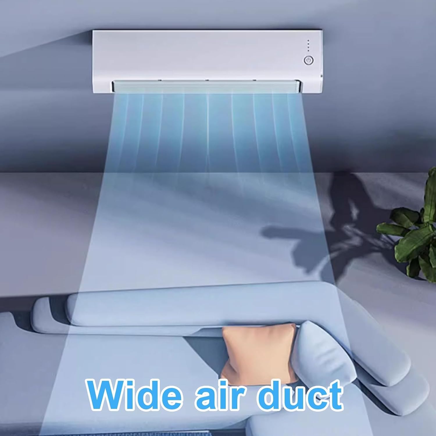  Ventilateur De Refroidissement Sans Lame Avec Télécommande, Climatiseur De Bureau à 3 Vitesses Sans Fenêtre Nécessaire, Refroidisseur Personnel Oscillant Mural Pour Le Bureau De Chambre à Coucher Fonc