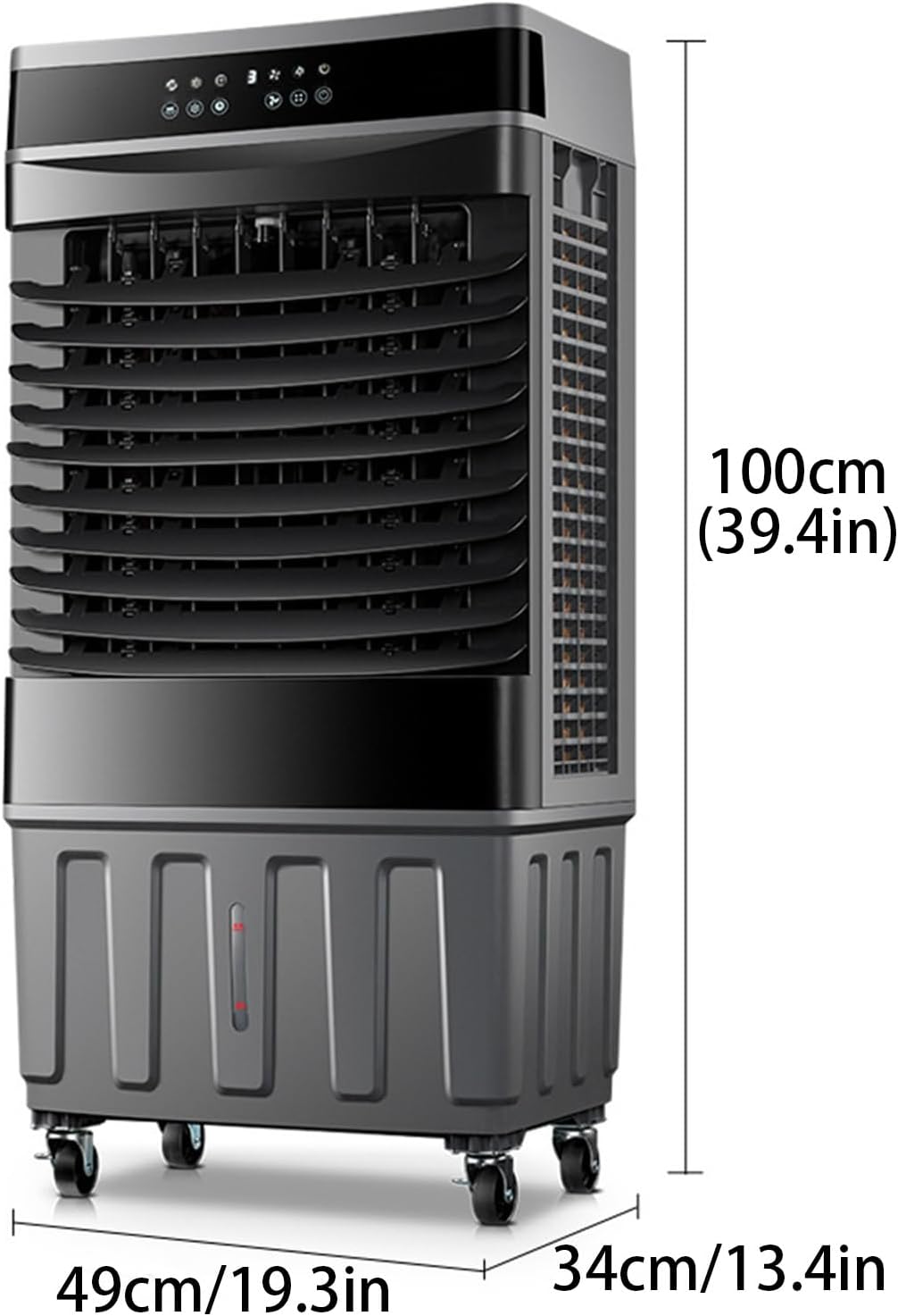 GENERIC Climatiseur Portable, Unité De Climatisation Avec Réservoir D'eau Et Minuterie De 12 Heures, Refroidisseur D'air Par évaporation Pour Chambre, Usine, Bureau