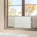  Housse De Fenêtre Pour Climatiseur Intérieur, Housse De Climatiseur Pour Unités Murales, De Climatiseur Couverture Pour Fenêtre Couvercle Poussière Facile à Installer (53,5 X 38,5 X 8,5cm,Beige)