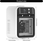  Climatiseur Portable, Ventilateur Sans Pale, Refroidisseur D'air Personnel Avec 3 Vitesses, Refroidisseur Par évaporation 3 En 1, Ventilateur De Glace, Ventilateur Humidificateur Avec Fonction