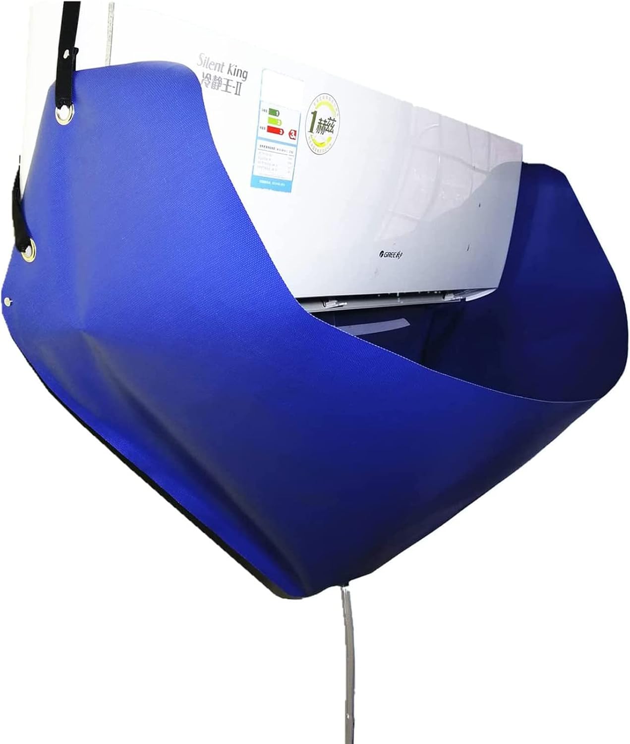  CUSMA Kit De Couverture De Nettoyage De Climatiseur, Sac De Protection Anti-Poussière Étanche Avec Tuyau De Vidange De 2,5 M, Pour Unités Murales Mini Split AC (Réutilisables),2~3P