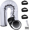  Housse Isolante Pour Climatiseur - Housse De Protection Pour Tuyau D'Évacuation D'Air - Manchon Imperméable Avec 3 Bretelles De Serrage Pour Protection De Conduit D'Évacuation