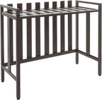  Mendler Cache Pour Climatiseur/Pompe à Chaleur HWC-K58 Métal 80x90x39cm Marron