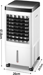GENERIC Climatiseur Portable/petit Rafraîchisseur D'air : 3 Vitesses Réglables, Minuterie 7 H, Facile à Déplacer (pour Chambres, Bureaux, Etc.)
