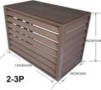 GENERIC Housse En Aluminium Pour Unité De Climatisation Extérieure Et Protection De Pompe à Chaleur, Couvercle De Climatiseur Fendu, Support D'étagère Pour Plantes, Résistant Aux Intempéries, Réduction Du