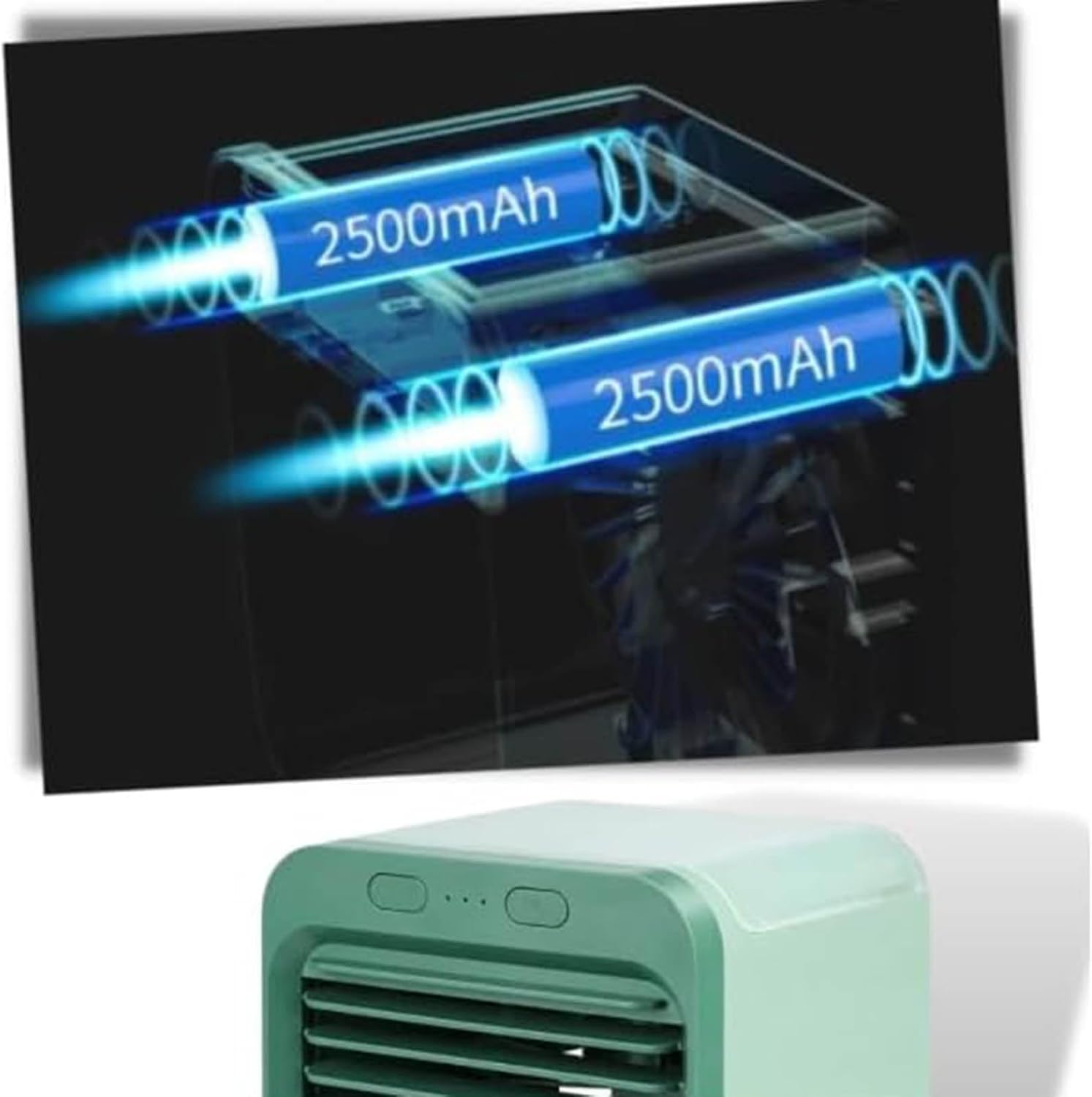  Climatiseur Portable 3 En 1 Avec 3 Vitesses De Vent, Idéal Pour La Maison, Le Bureau, La Chambre, Le Refroidisseur D'air Adapté Aux Animaux Domestiques Pour Enfants