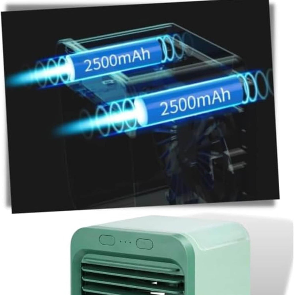  Climatiseur Portable, Ventilateur De Bureau 3 En 1 Avec 3 Vitesses De Vent, Pour La Maison, Le Bureau, La Chambre à Coucher, Adapté Aux Animaux Et Aux Enfants