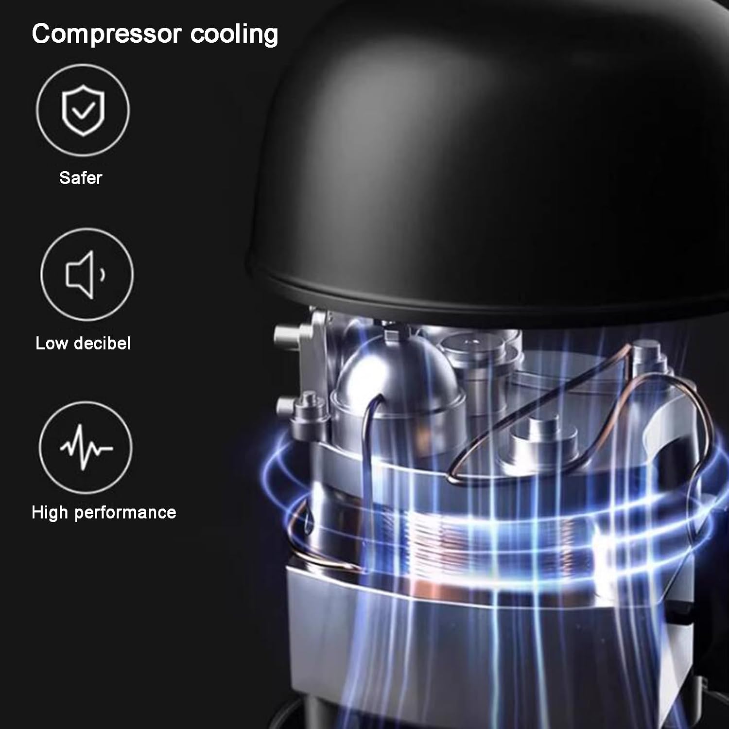  COYEUX Climatiseur Portable 280 W, Climatiseur De Refroidissement Pour Voiture, Avec Panneau De Commande, Kit De Tuyau D'échappement, Pour Chambre De Camping-Car, Camping Et Tente