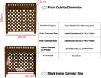  Grille De Protection Pour Climatiseur, Unité De Condensation, étagère De Rangement Pour Plantes, Support De Fleurs En Bois Pour Cacher L'unité De Climatisation Extérieure