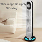  Ventilateur De Tour Sans Lame Silencieux 26ft/s Vitesse 30dB Bruit 80 Circulateur D'air Portable Oscillant Pour Le Camping De Bureau De Chambre Avec Poignée