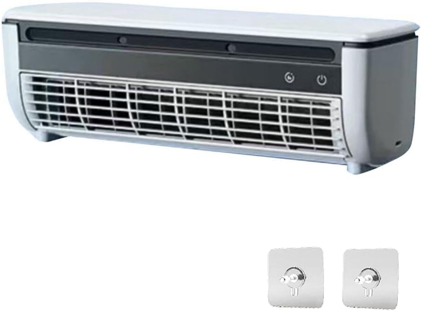 GENERIC Mini Refroidisseur D'air Mural (avec Télécommande), Batterie Intégrée De 6000mAh, Ventilateur Portable Et Silencieux; Adapté Pour Les Chambres, Les Dortoirs Et Les Bureaux.Installation Adhésive Sans P