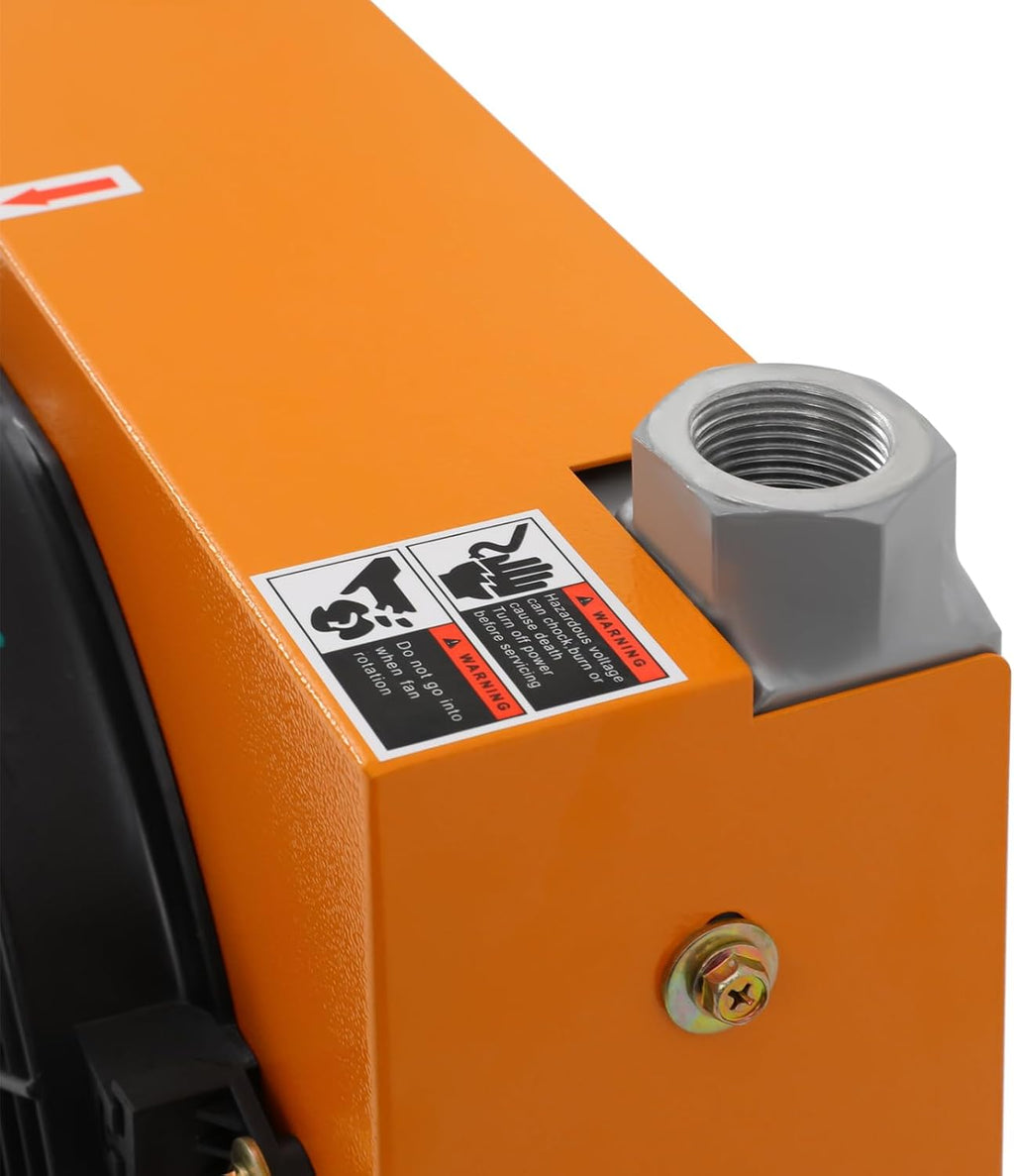  Refroidisseur D'air Hydraulique 12 V Refroidisseur D'huile Refroidi à L'air 120 W 100 L/min Refroidisseur D'huile Hydraulique Avec 6000 Kcal/h Puissance De Refroidissement RC1