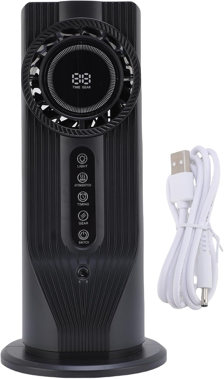  Sxhlseller Humidificateur De Refroidisseur D'air De Bureau 6 Vitesses Alimenté Par USB Refroidissement Rapide Pour Le Bureau à Domicile Gris 12,8 Pouces