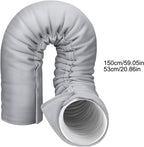  Housse Pour Tuyau De Climatiseur Portable, Housse Isolante 3 Sangles | Bande Calorifuge Pour Tuyau Climatiseur Ajustables Pour Tuyaux D'échappement De 5" 5,9" De Diamètre, Hiver Intérieur Garage