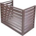  Couverture De Climatiseur De Fenêtre Extérieure, Couverture De Protection Résistante Aux Intempéries En Aluminium For Les Unités Extérieures, Écran De Confidentialité For Stores De Jardin (Color : Br