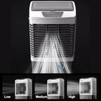  Refroidisseur D'air Par Évaporation, Air Conditioner Oscillation à 120°, Climatiseur 3 Vitesses, Pour Terrasse, Garage, Usage Commercial