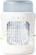  Rafraîchisseur D'air | Ventilateur Rafraîchissant Pour Lit Et Chambre - Ventilateur Humidificateur Rechargeable Avec Réservoir 0.6L Pour Bureau Chambre Tente Pique-nique Maison
