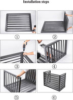  Housse De Protection En Alliage D'aluminium Pour Climatiseur – Clôture Extérieure Résistante Aux Intempéries Pour Dissimuler Les Unités De Climatisation – Design Clima Blade Pour Une Protection Et Une