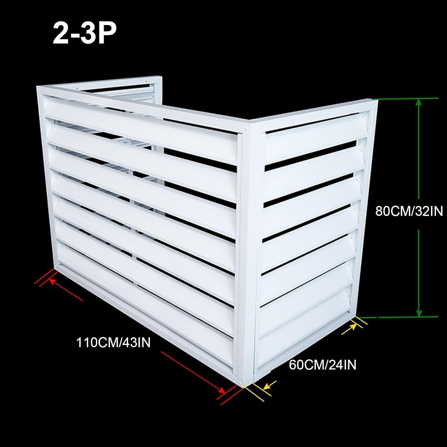 GENERIC Housse De Protection Pour Climatiseur Extérieur Avec Pare-soleil, Grille De Blindage Durable, Idéale Pour Les Unités De Climatisation Externes