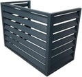 GENERIC Housse En Aluminium Pour Climatiseur – Protection Pour Pompe à Chaleur Extérieure Et Intérieure – Clôture Grise élégante Pour Dissimulation – Matériau Extérieur Résistant Aux Intempéries