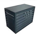 GENERIC Couvercle De Climatiseur Et Pompe à Chaleur En Aluminium Robuste, Mini Housse De Climatisation Fendue, Protection Contre Le Bruit Pour Les Unités Extérieures, Utilisation En Intérieur/extérieur