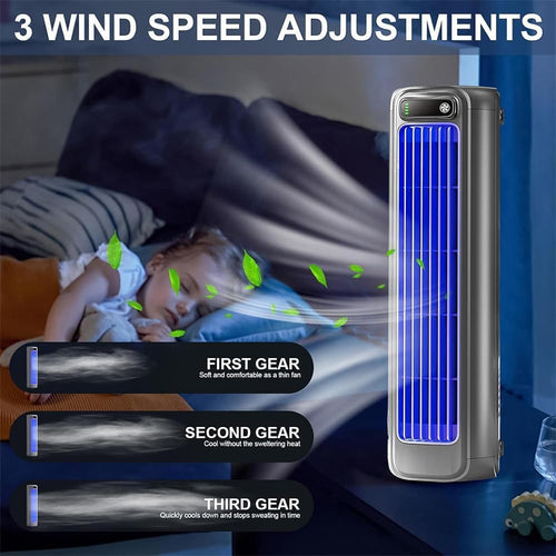  Climatiseur Portable – 3 Vitesses, Brancher/rechargeable, Unité De Climatisation Mobile Ultra Silencieuse Pour Bureau, Maison, Petits Espaces, Refroidissement Personnel à économie D'énergie