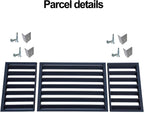  Housse En Métal Résistante Aux Intempéries Pour Climatiseur Mural, Protection De Pompe à Chaleur, Cage De Protection Du Condensateur CVC, Gris (110 X 60 X 80 Cm)