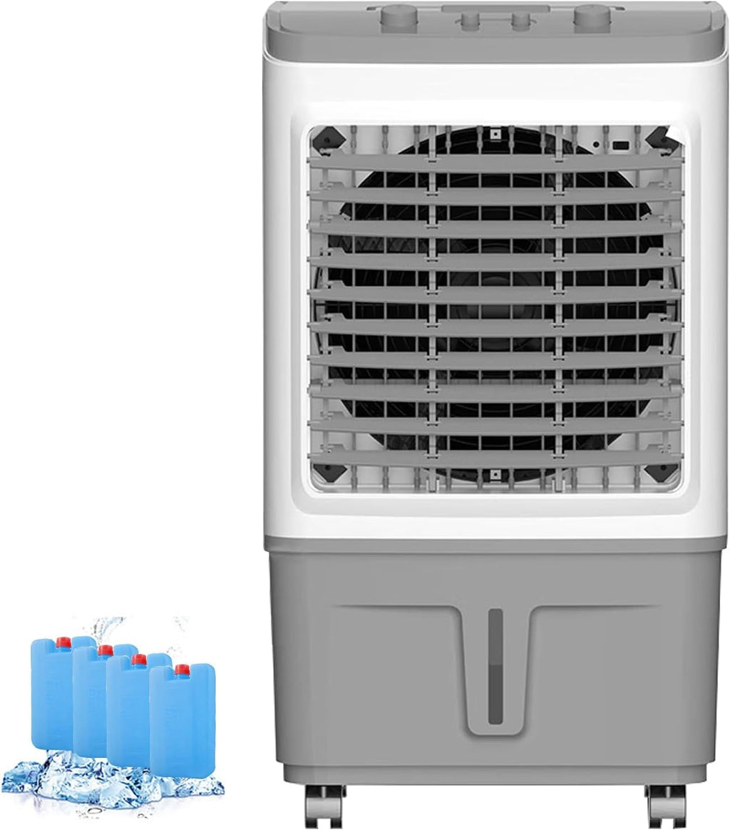  Refroidisseur D'air Portable Par évaporation Pour Chambre, Bureau Et Maison - Solution De Refroidissement écoénergétique Avec Compartiment à Glace