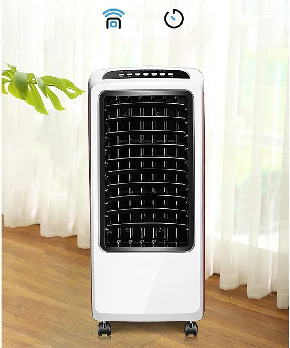  Ventilateur Climatiseur évaporatif Avec Réservoir D'eau De 7 L, Rafraîchisseur D'air Portable Et Humidificateur Avec Télécommande, Idéal Pour La Maison, La Chambre, La Résidence ét