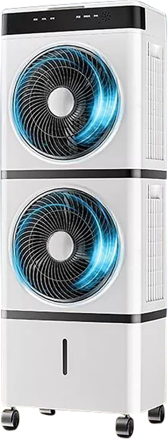  Refroidisseur D'air Par évaporation, Réservoir De 14 L, 3 Vitesses, Oscillation Automatique, Minuterie 12 H, Télécommande, Rafraîchisseur D'air Portable Pour La Maison