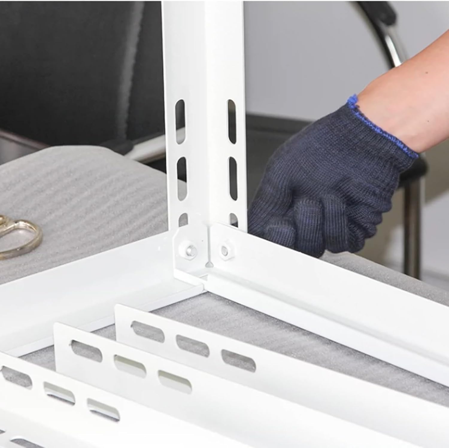  Support De Climatiseur Sans Perçage – Support De Montage Robuste Pour Climatiseur Pouvant Supporter Jusqu'à 217,7 Kg Avec Amortisseurs – Support Au Sol Pour Mini Pompe à Chaleur AC