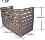 GENERIC Cache-radiateur En Aluminium Robuste Pour Climatiseur – Mini Unité De Climatisation Extérieure Divisée Protection Antivol Réduction Du Bruit Style Clôture Pour Cacher Les Unités Extérieures